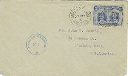 Rhodesia 1916 Mount Selinda Envelope Single Letter Rate Censored Sent ...