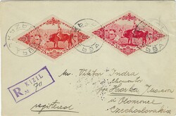 Tanna Tuva 1937 Kizil Envelope Registered & Sent to Horka Moravia ...