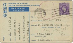 Great Britain 1944 Bishop’s Stortford 3d POW Post Postal Card H&amp ...