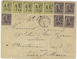 Guadeloupe 1891 [Pointe a Pitre] Envelope Sent as Registered Single ...