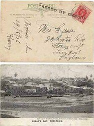 Sierra Leone 1917 Freetown Picture Postcard Sent toEnglandBearing 1d ...