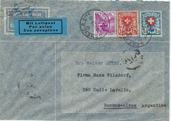 Switzerland 1937 Geneva Envelope Sent via Airmail to Buenos Aires, ...