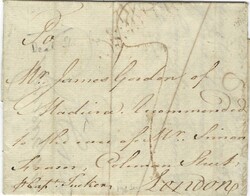 St Christopher 1765 St Christopher Folded Entire Sent to P Captain ...