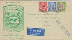 British Honduras 1931 Belize Illustrated Advertising Envelope “Gold ...