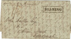 Malaya 1852 Penang Entire Sent to Edinburgh {Scotland] Charged 1/- & ...