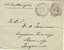 Australia Western Australia 1878 Perth Envelope Sent to Sheernep, ...