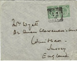 Nyasaland 1912 Chiromo Envelope Sent to Wimbledon, England Bearing ...