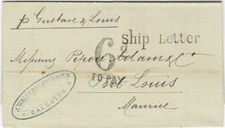 Mauritius 1866 Incoming Folded Entire “ship letter‘ Unpaid from ...
