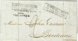 Mauritius 1829 Port Louis Folded Entire Sent to Bordeaux [France] ...