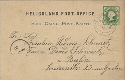 Heligoland 1878 Heligoland 3 Farthings/ 5Pfg Postal Card H&amp;G 1 ...