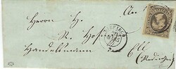 1857 Luxembourg Envelope Tied by Dot within Three Black Rings ...