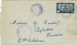 Wallis & Futuna 1945 Wallis Envelope Censored Sent to Noumea, New ...