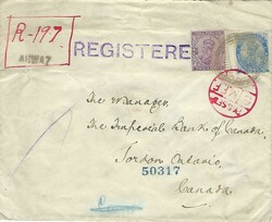 India Used Abroad 1919 Ahwaz [Persia] Envelope Single Letter Rate ...