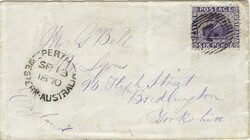 Australia Western Australia 1870 Perth Small Envelope Sent to ...