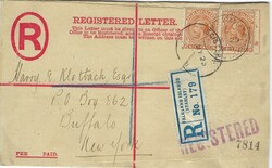 Falkland Islands 1923 Port Stanley Formula Postal Registration ...