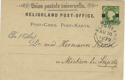 Heligoland 1879 Heligoland 1½ PENCE / 10 PFENNING” on 3 Farthings ...