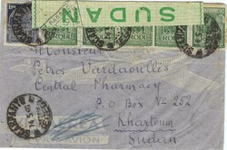 Rhodes 1940 Scarpanto Envelope Airmail Censored Sent to Khartoum ...