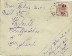 Boer War 1901 Army P.O. 45 / Stafford Regt Field Forces Envelope Sent ...