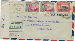 Dominica 1944 Roseau Envelope Censored Airmail Sent to London England ...