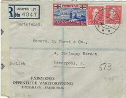 Faroe Islands 1944 Thorshavn Corner Envelope Censored &amp; ...