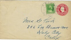 United States [1932] Akiak, Alaska 2¢ Postal Envelope Sent to Daly ...