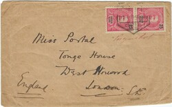 Inhambane 1911 Inhambane Envelope Noting “Paquebot” in Red ...