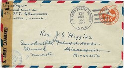 United States APO 729 Shemya Island 6¢ Airmail Envelope Censored ...
