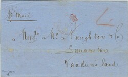 Hong Kong / China 1858 Foochow China Entire Forwarded to Hong Kong & ...