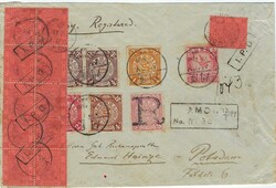 Hong Kong 1899 Amoy Treaty Port Envelope Sent Registered to Potsdam, ...