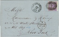 Great Britain Used Abroad 1872 Guayaquil Ecuador Folded Entire Sent ...