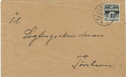Faroe Islands 1941 Vaag Envelope Sent Internal to Thorshavn Bearing ...
