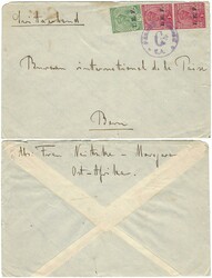 Tanganyika c1915 Morojara Envelope Censored Sent to Bern, Switzerland ...