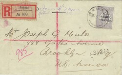 New Guinea 1919 Rabaul Envelope Sent Registered & Censored to the ...