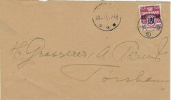 Faroe Islands 1941 Guov (Village) Envelope Sent Internal to Thorshavn ...