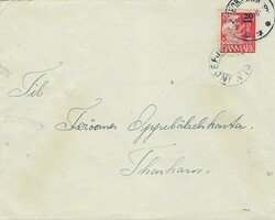 Faroe Islands 1941 Mundefjord Envelope Sent Internal to Thorshavn ...