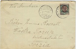 Oltre Giuba 1925 Chisimaio Envelope Sent to Kristianstads Sweden ...