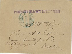 Eritrea 1896 Adi Urgi Stampless Envelope from Italian Forces in ...