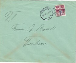 Faroe Islands 1941 Gjov Envelope Sent Internal to Thorshavn Bearing ...