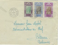 French Guinee 1931 Conakry Envelope Sent to Nearby Cotonou Dahomey ...