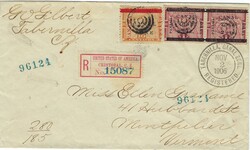 Canal Zone 1906 Tabernilla Envelope Sent Registered to Montpelier ...