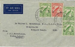 New Guinea 1941 Rabaul Envelope Sent via Airmail to Newport Beach NSW ...