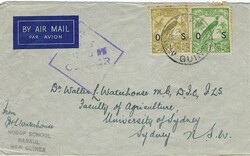 New Guinea 1944 Rabaul Airmail Censored Sent to Sydney Bearing 4d, 1d ...