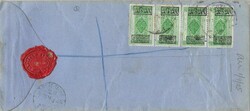 Saudi Arabia 1925 Djeddah Envelope Sent Registered to Cardiff Wales ...