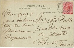 Falkland Islands 1912 [Port Stanley] Picture Postcard Sent to Paris, ...