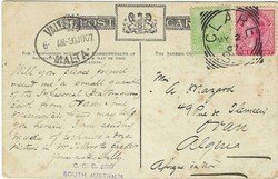 South Australia 1907 Clare Picture Postcard Sent to Oran, Algeria via ...