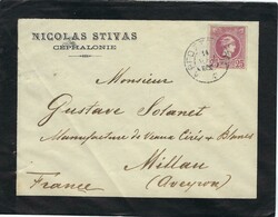 Greece 1890 Argostoli Cephalonia (Isle) Mourning Envelope Sent to ...