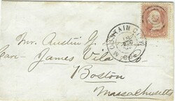 United States 1868 Mountain City Colorado Territory Envelope Sent to ...
