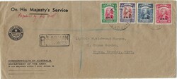 Sarawak [1946] Victoria, Labuan Corner Envelope Sent Registered ...