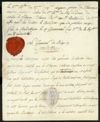 Deidesheim, 2me Jahr der Republik, Dokument mit vs. und rs. ...