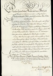 Herzog Ernst II von Sachsen, eigenhändige Unterschrift 1795 auf ...